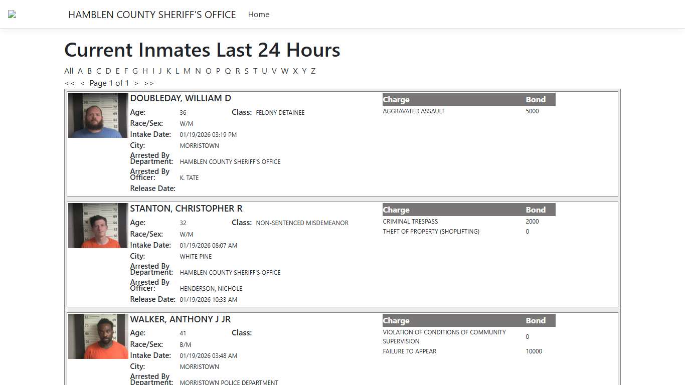 Inmates - ISOMS Portal